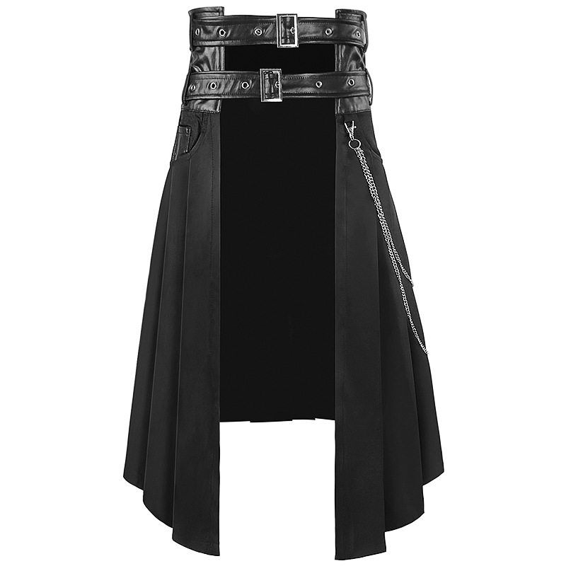 

Fashion Dark Rock Ashes Gothic Skirt Male Rock Gothic Half Skirt Man. Men s Skirt XS
