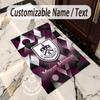 Crystal Velvet Rug Burnley Football Print Custom Name Text Floor Mat Home Decor