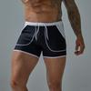 Männer Sommer Schwimmen Lkw Mid-rise Kordelzug Patchwork Farbe Tasche Schwimmen Shorts Schnell Trocknend Stretch Strand Surfen Shorts