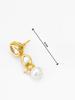 Gold-Plated White Stone-Studded & Beaded Handcrafted Jewellery Set