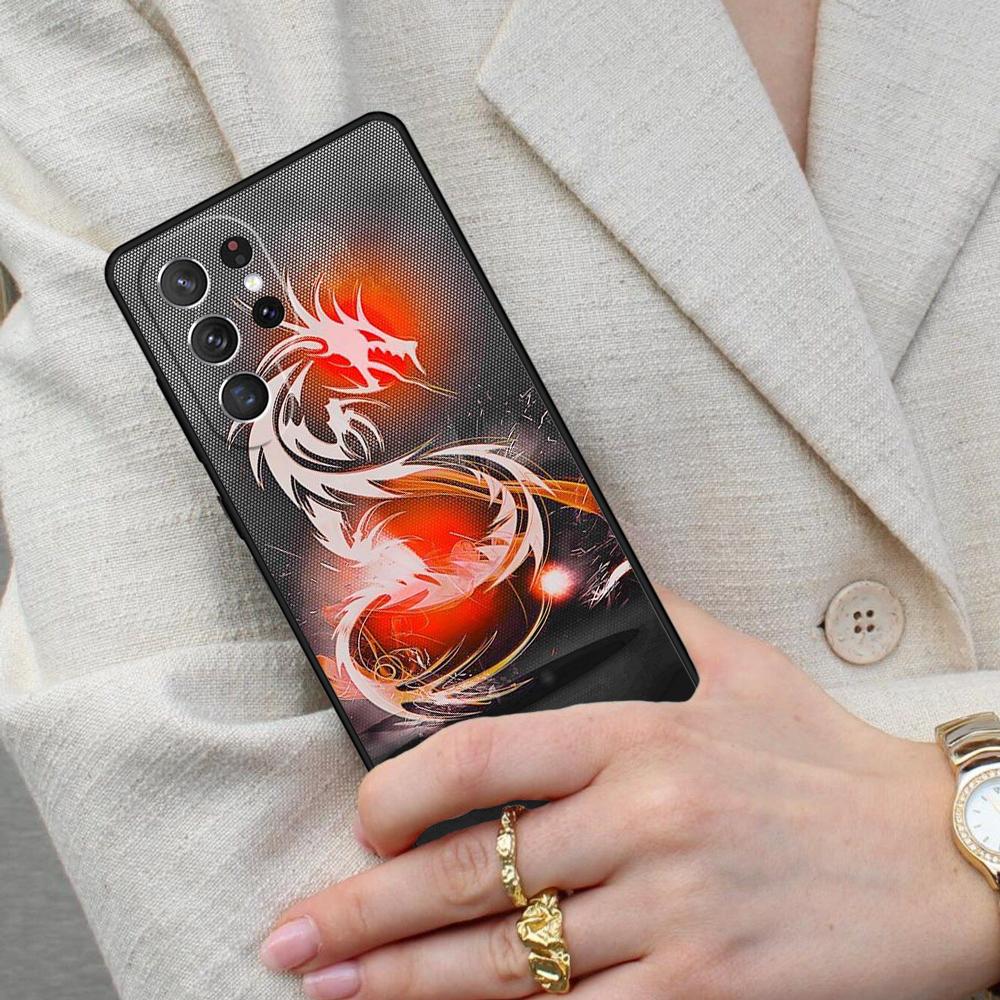 Red Dragon Cell Phone Case for Samsung Galaxy S26 Ultra S25 S24 S23 S22 S21 S20 Note10 Cover