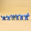 12Pcs Anime Cartoon Figure Cute Stitch Model Toys Car Ornaments Home Decoration