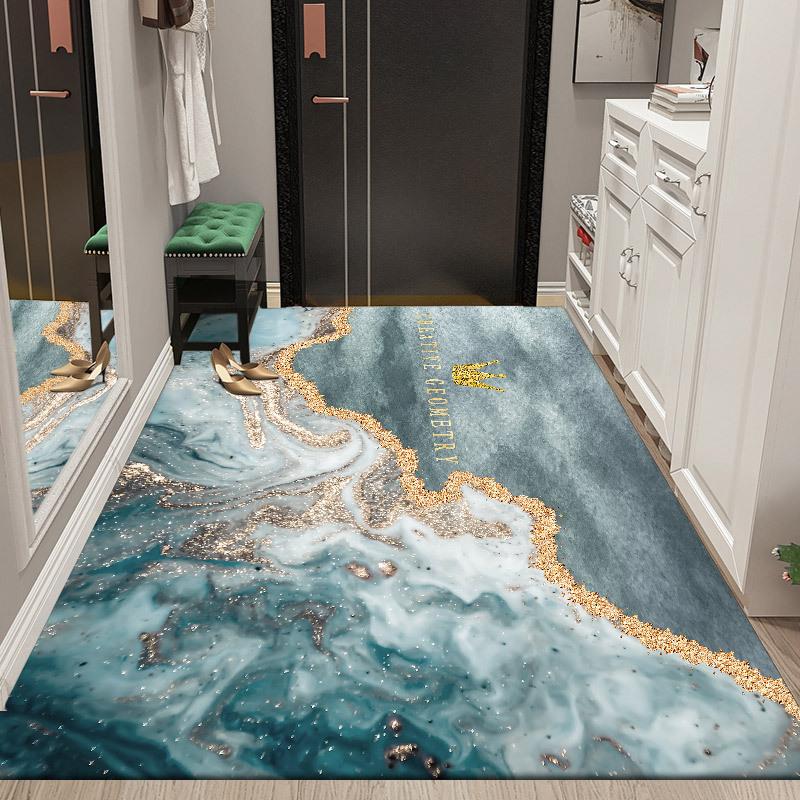 Leichte Luxus-Fußmatte Teppich Wohnzimmer Schlafzimmer Badezimmer Matte Flur Fußmatte Matten Home Entranc Teppich