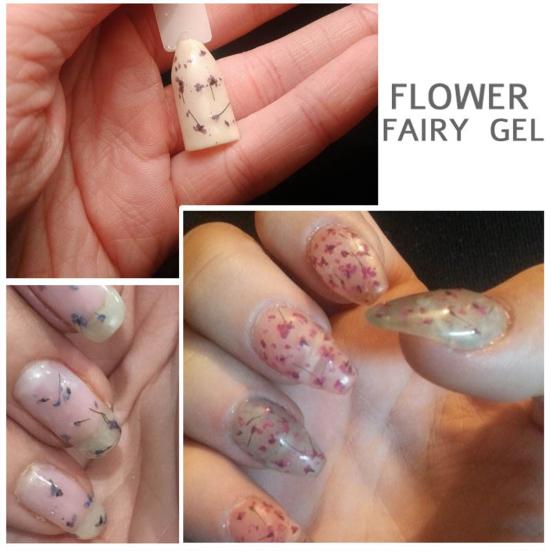 5ml Nail Gel Long Lasting Dried Flower Style High Pigmented Nail Polish Natural Fairies Soak Off UV DIY Gel