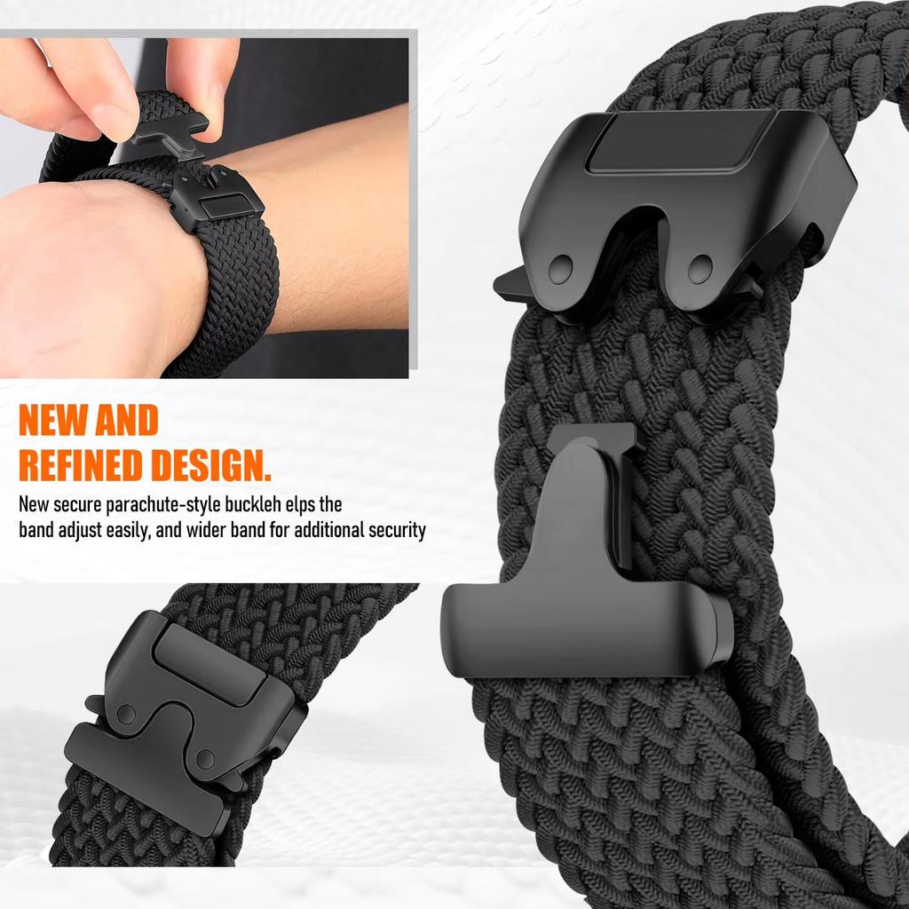 Parachute Braided Band for Samsung Galaxy Watch 7 6 5 4 FE 5 Pro 45mm 40mm 44mm correa Bracelet Watch6 4 Classic 47mm 43mm Strap