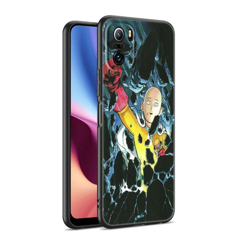Anime One-Punch Man Phone Case For Xiaomi Mi POCO X3 NFC GT M4 M3 12 11T 10T Pro A3 11 Lite NE 5G 12X 11i F3 Soft Black Cover