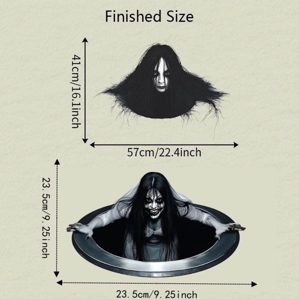 Ghost Pattern 2D Flat Floor Decals PVC Material Removable Stickers Wall Stickers Bedroom Decor