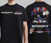 Camiseta de Gira Maroon 5 2026 Camiseta de Concierto Maroon 5 Gran Premio de Estados Unidos de F1 Camiseta Unisex