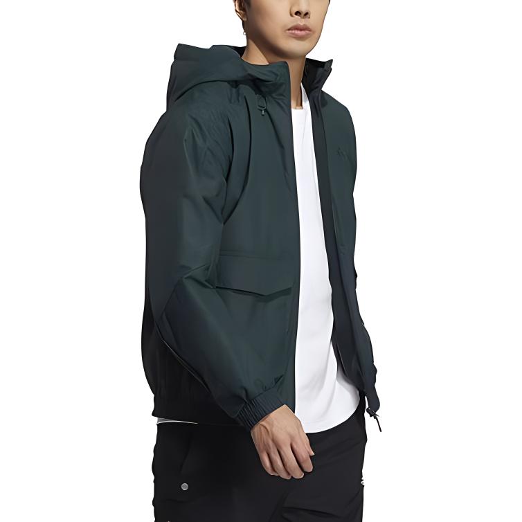 adidas Jackets Men's Green Hooded Moderate Other HN9036