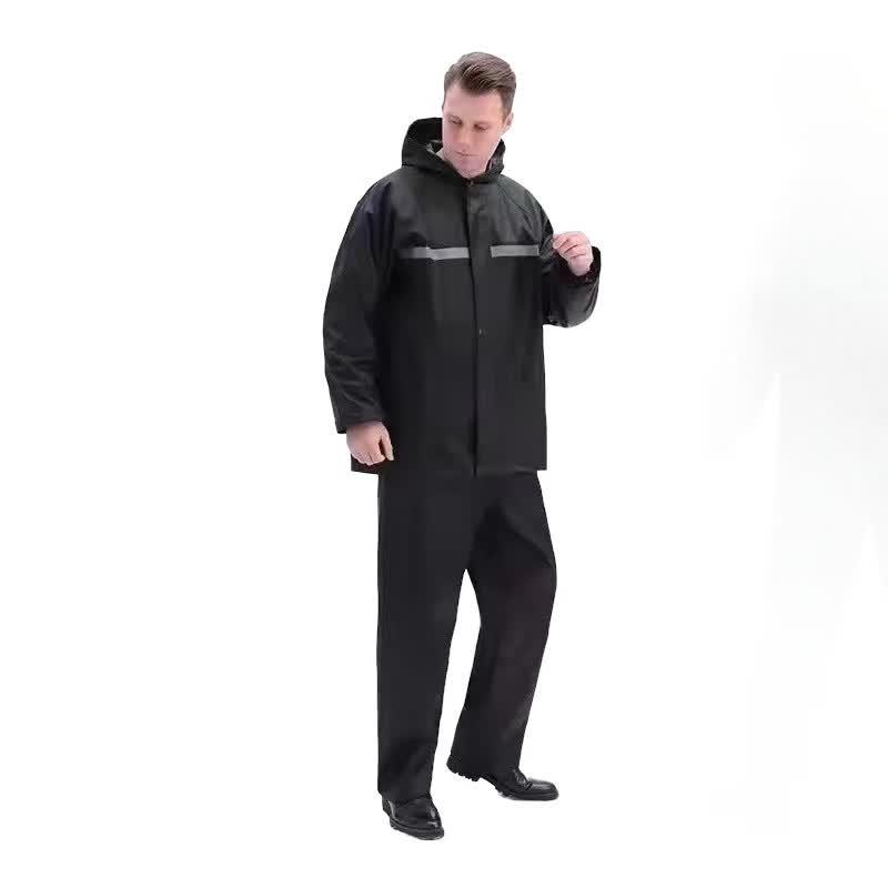 Jinhe Double Brim Reflective Two-Piece Rain Suit