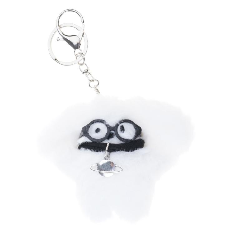 Cartoon Dog Bag Pendant Lovely Fluff Stuffed Keychains Plush Keyring Ornaments