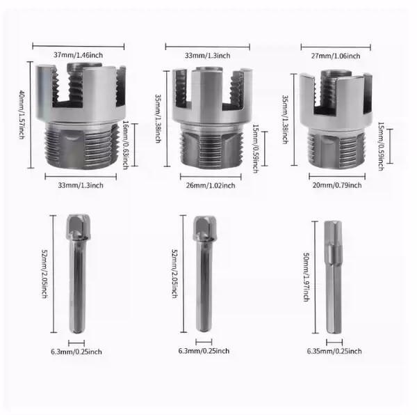 Integrated Water Pipe Threader for Inner/Outer Threads - 4 & 6 Points PPR Tapping Cone
