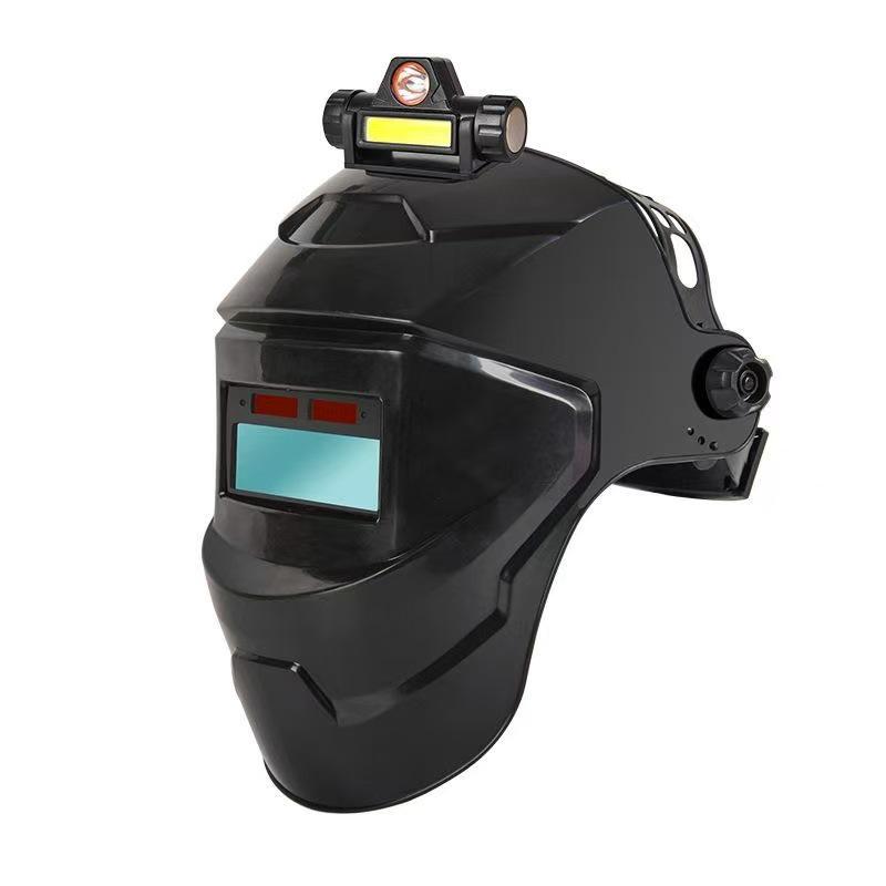 Selbsttönende Schweißmaske zum Aufsetzen auf den Kopf mit Blendschutz und Argon-Schutz