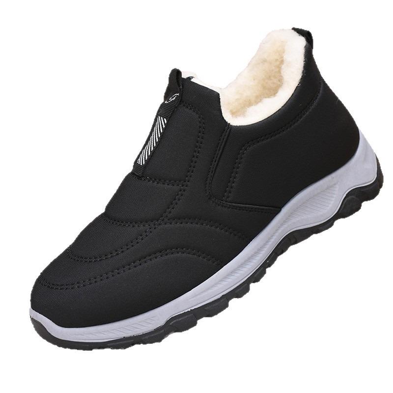 Women's winter cotton shoes are comfortable and fashionable, mother cotton shoes are piled and thickened to keep warm, and large cotton shoes.