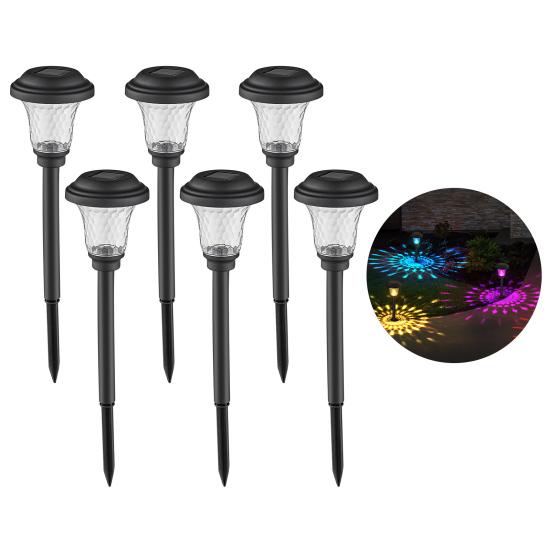 2/4/6Pcs Solar Garden Waterproof Automatic On/Off Lights IP44 Energy-Efficient Ultra-Bright LED Lawn Lamps