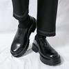 Fashion Casual thick soled men's leather shoes Fashion minimalist style Party and business Plus Size Trendy outdoor shoes Derby Hot