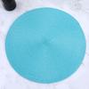 38cm Round Braided Tableware Mat Washable Anti Slip Dining Table Bowl Placemats Heat-Resistant Drink Cup Pad Coasters Home Decor