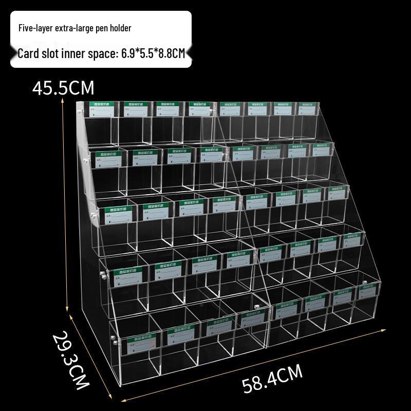 Acrylic Price Tag Display & Pen Holder Stand