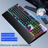 Aula F2058 Mechanical Gaming Keyboard, Wired 108 Keys with RGB Backlit, Magnetic Wrist Rest, Multimedia Knob, Anti-Ghosting for