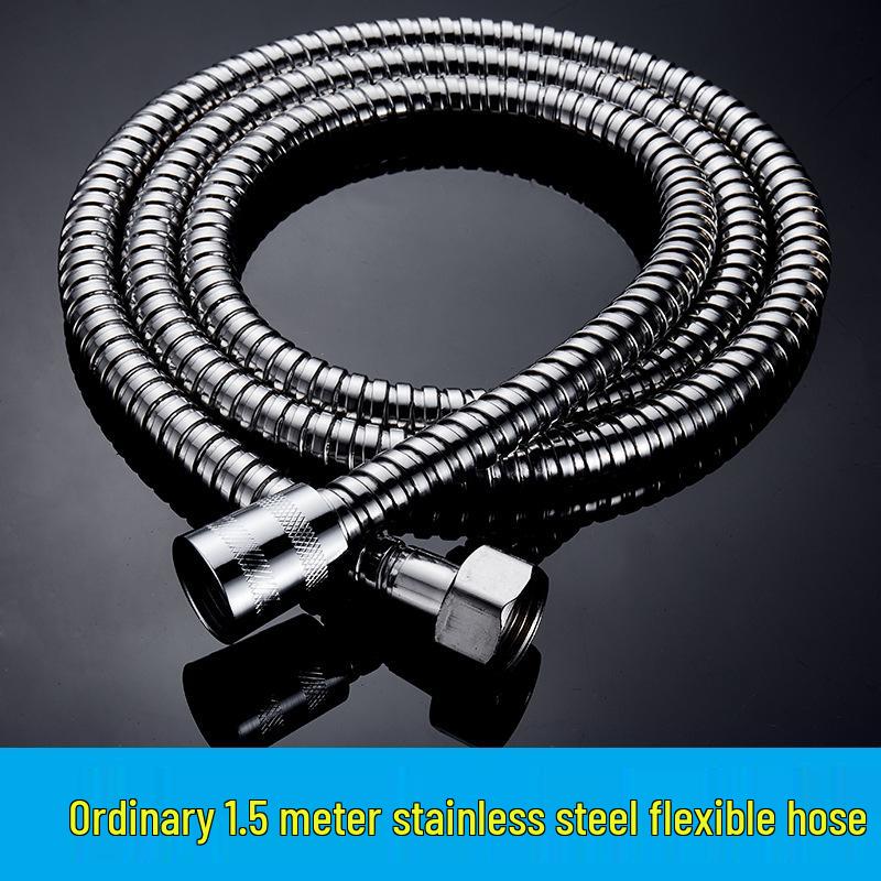 1.5/2m Stainless Steel Explosion-Proof Shower Hose with Universal Rain Shower Head