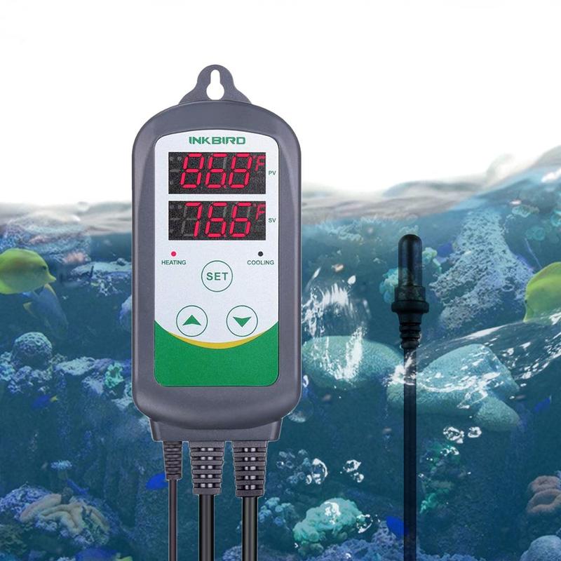 Inkbird Heating&Cooling Temperature Controller ITC-308S Thermostat Regulator Dual Relays With Waterproof Aquarium Probe Hot Sale