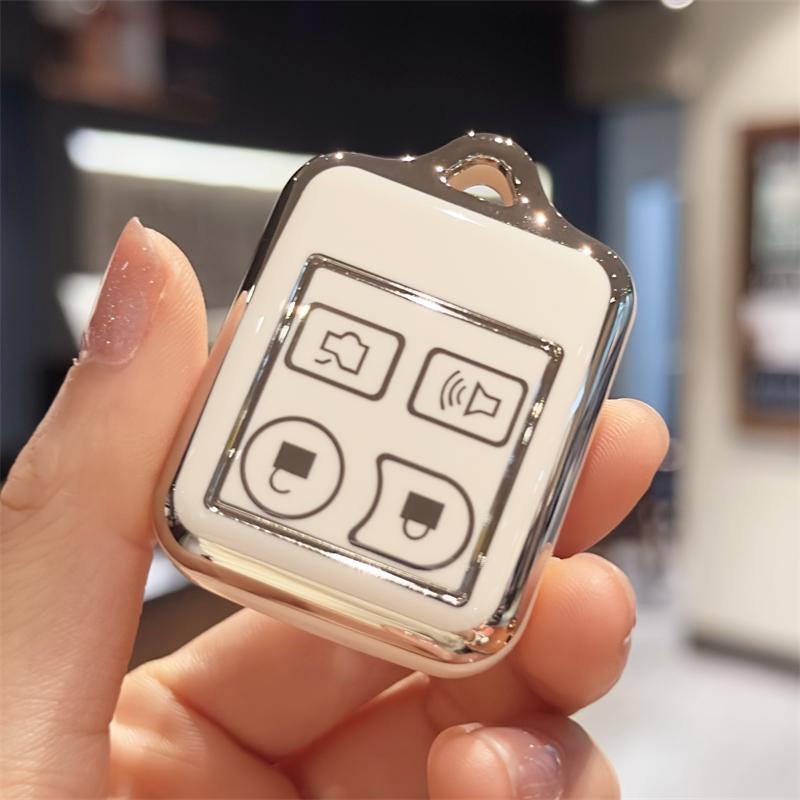 

Чехол для ключа для Ford Mustang Focus Explorer Edge Taurus, чехол для ключа для Lincoln, Mercury 4 кнопки белый