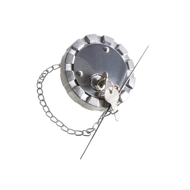 28GC Replacement Cap Lid with Keys Truck Accessories Easy Installation Stainless Locking Cap