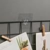 500PCS Transparent Hanging Shelf Hooks Wall Storage Rack Fixing Patch Strong Self-Adhesive Snap For Kitchen Bathroom Gadgets