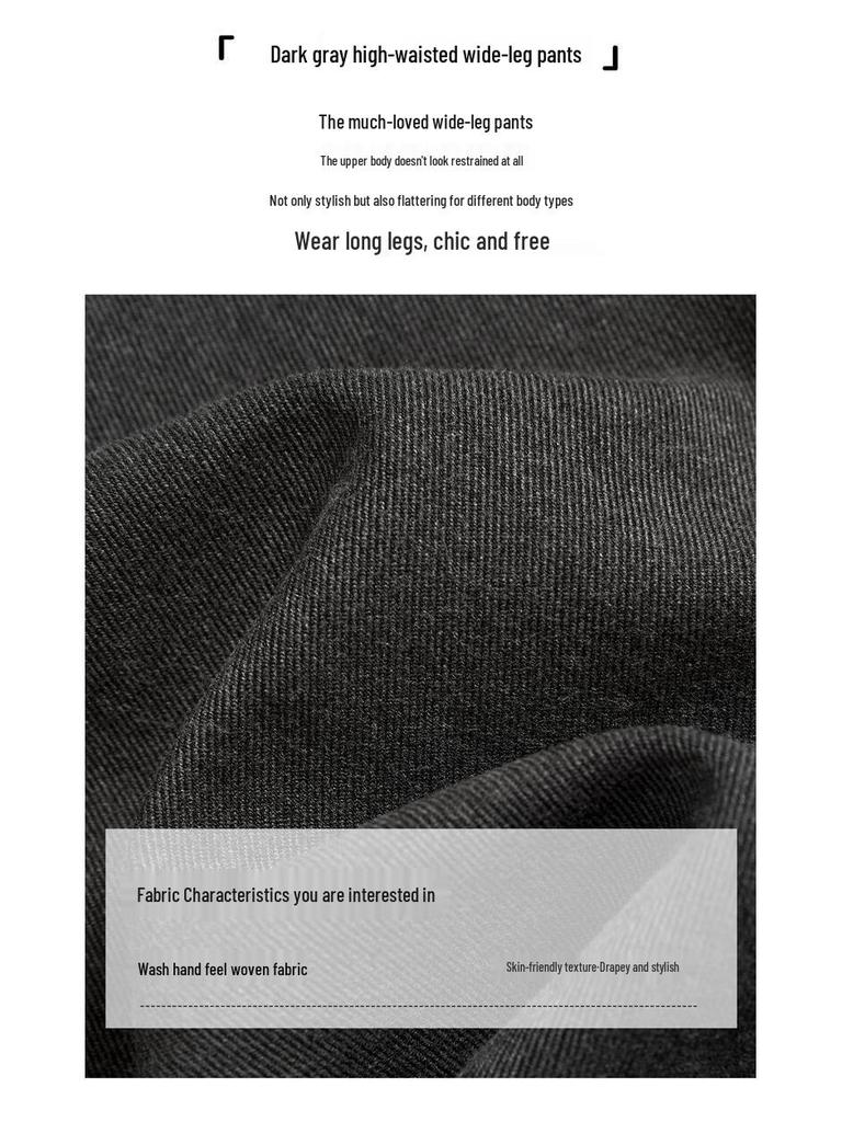 Women's High-Waist Wide-Leg Suit Trousers