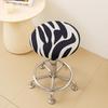 Creative Printed Round Stool Cover Stretch Chair Slipcover for Home Office Decoration Soft Washable Seat Protector Chair Cover