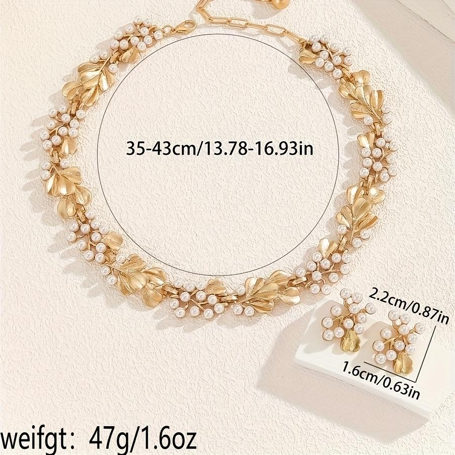 Vintage Fashion European and American Style Imitation Pearl Necklace Set - Perfect Gift for Wife, Family, or Girlfriend for Special Occasions