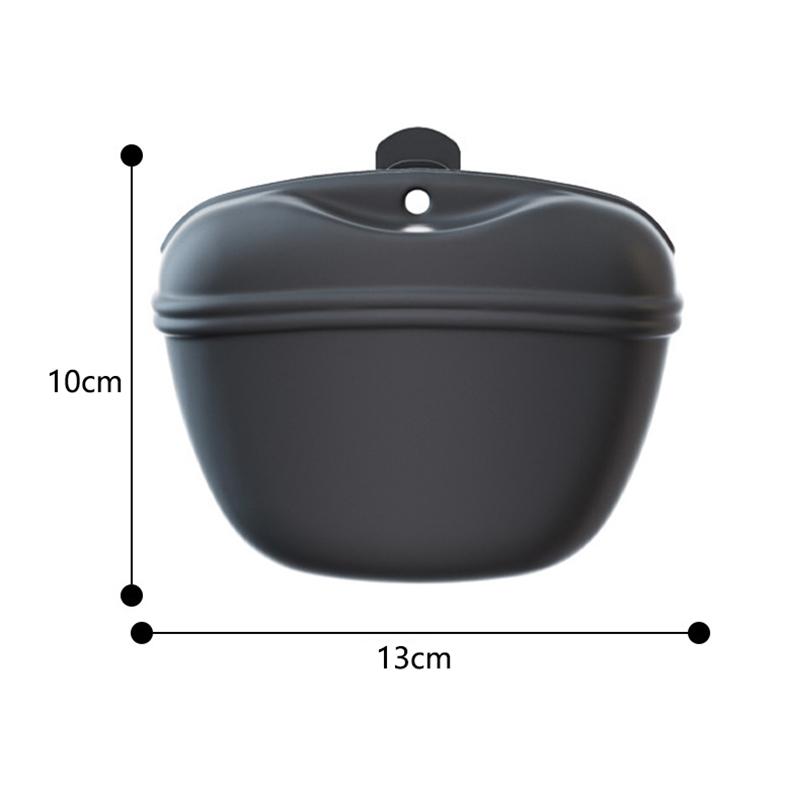 

Pet Feeding Bag Outdoor Training Dog Food pocket portable Silicone Pet Snack Pouch Outdoor Walking Dog Hanging Style Waistpack чёрный