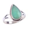 Natural Chrysoprase Gemstone Handmade 925 Solid Sterling Silver Ring Size 9 E2I38