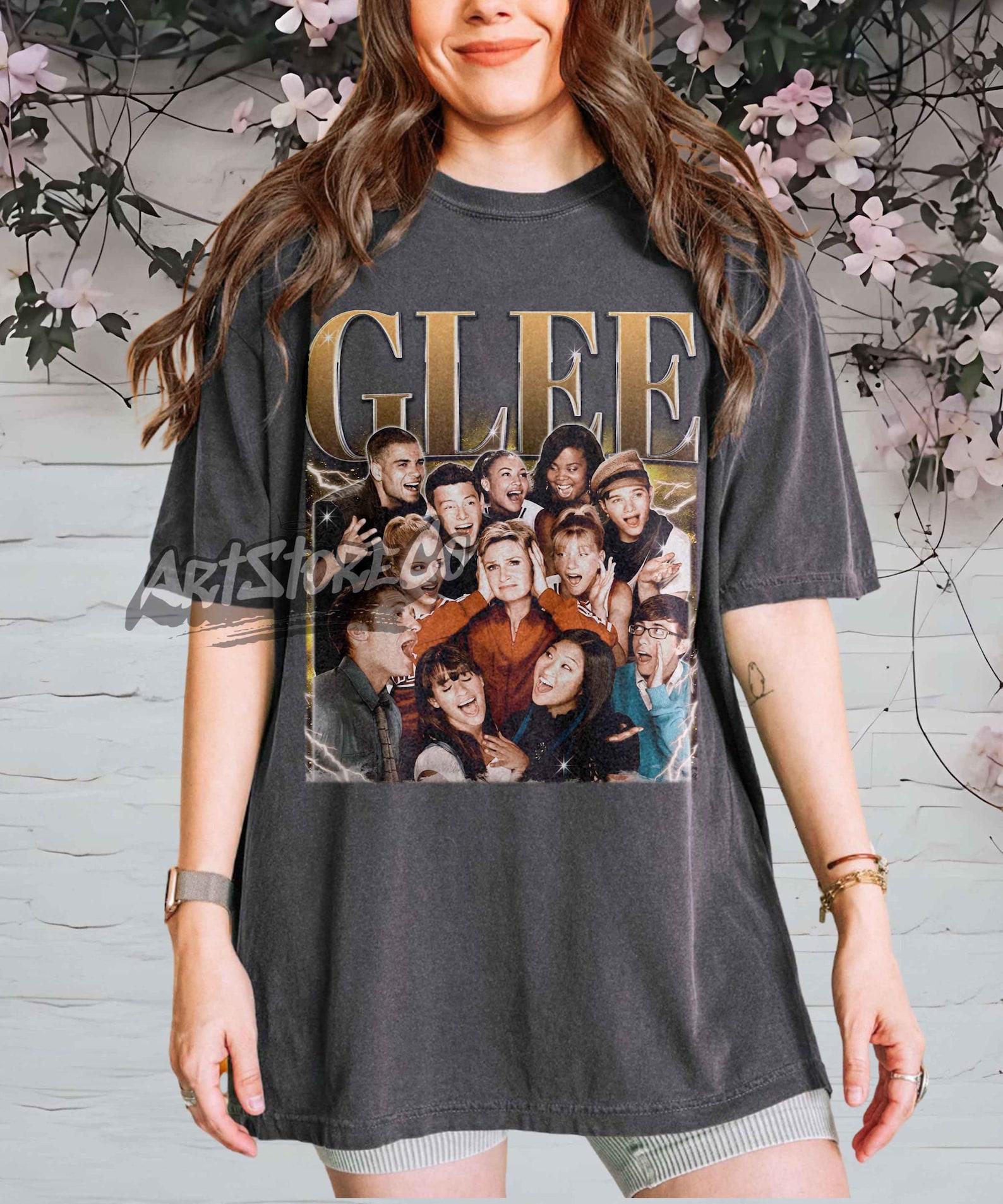 Glee Cast Retro T-Shirt, Vintage Inspired Graphic Tee Apparel XL