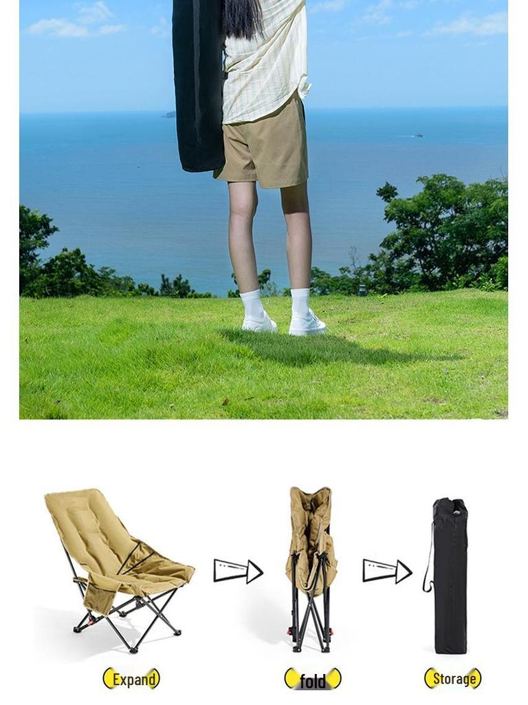 Adjustable Three-Speed Reclining Lounge Chair with Leg Rest, Dual Use for Sitting and Sleeping, Portable Folding Design for Office or Home.