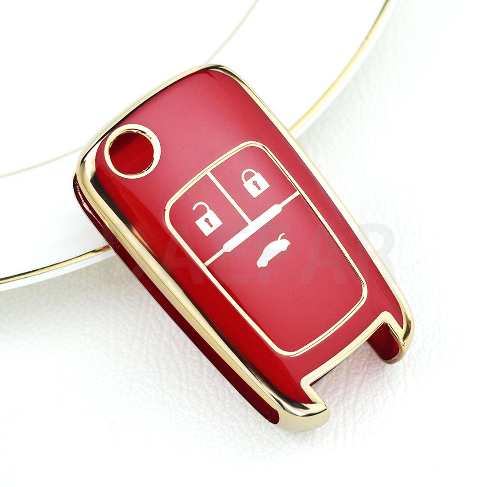 For Chevrolet Car Key Fob For Chevrolet Chevy Cruze Malibu Camaro Aveo Equinox Impala Sonic 2 3 4 5 Buttons Tpu Smart Key Case