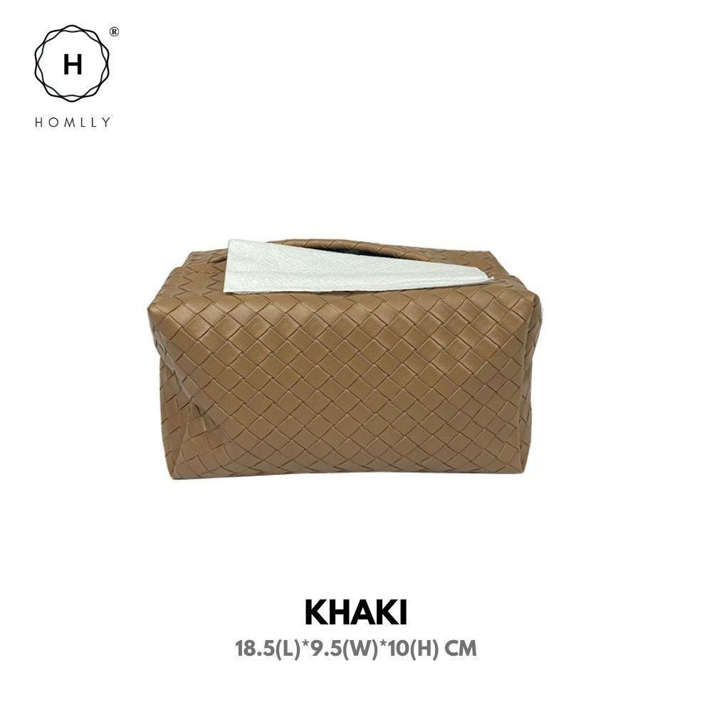 Homlly Leather Tissue Box Cover (X2PCS)