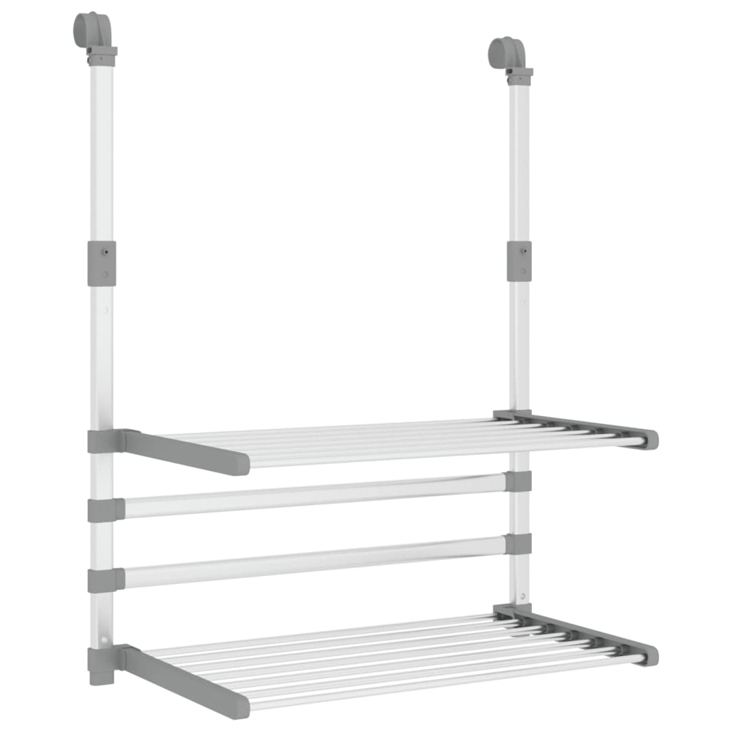Balcony Clothes Dryer 54 X 25 X 42 Cm Aluminum