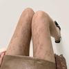 Retro Floral Lace Diamond Pattern Hollow-Out Vertical Stripe Stockings - Anti-Snag, Summer-Thin for Women