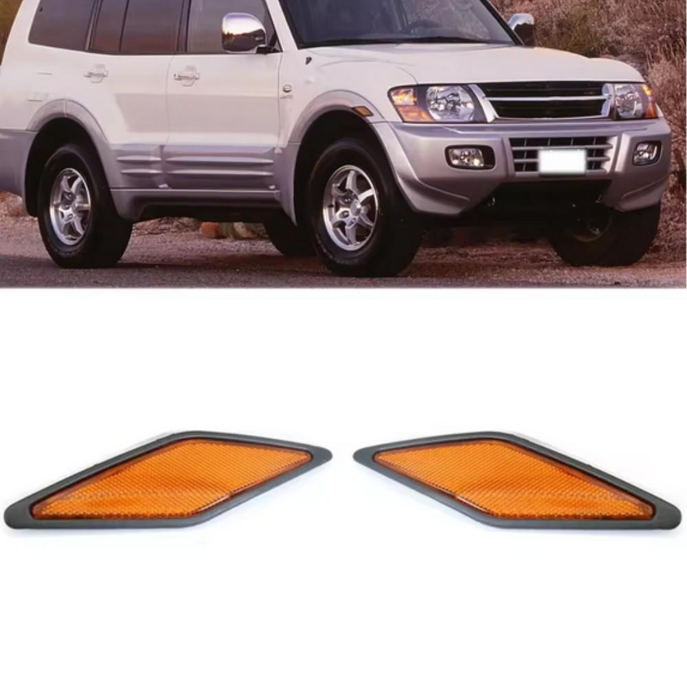 

Pair Front Side Reflector Indicator Lamp For Mitsubishi Pajero Montero 2000-2003