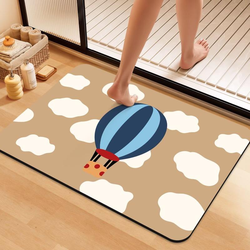 Diatom mud cushion bathroom absorbent floor mat toilet non-slip foot mat toilet door carpet bathroom door mat