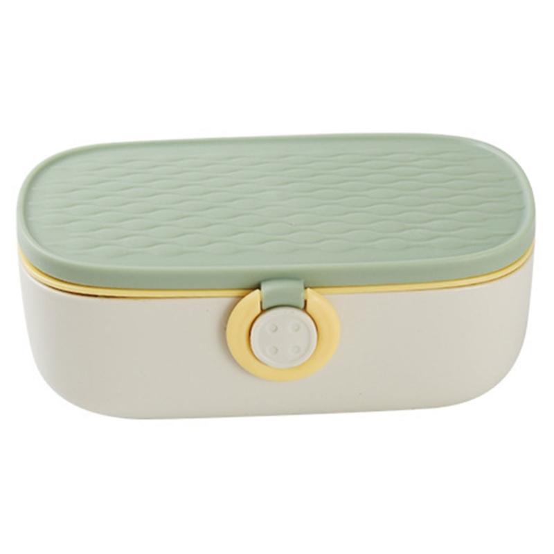 

Multipurpose Plastic Sewing Storage Case With 20 Individual Slots and Clear Cover for Easy Access зелёный