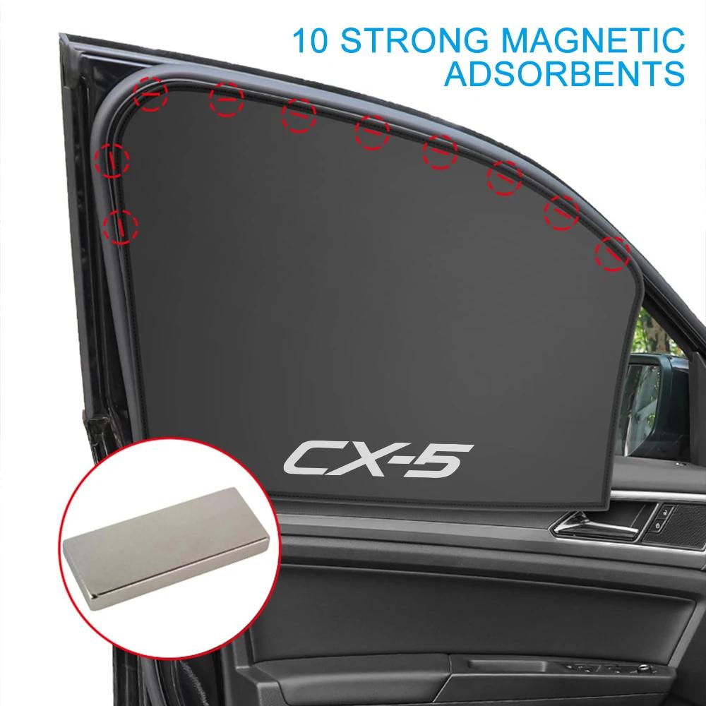 Car Side Window Sunshade Cover Magnetic Blackout Curtain Protector Auto Accessories For Mazda CX5 CX-5 KE KF AWD Skyactiv CX 5