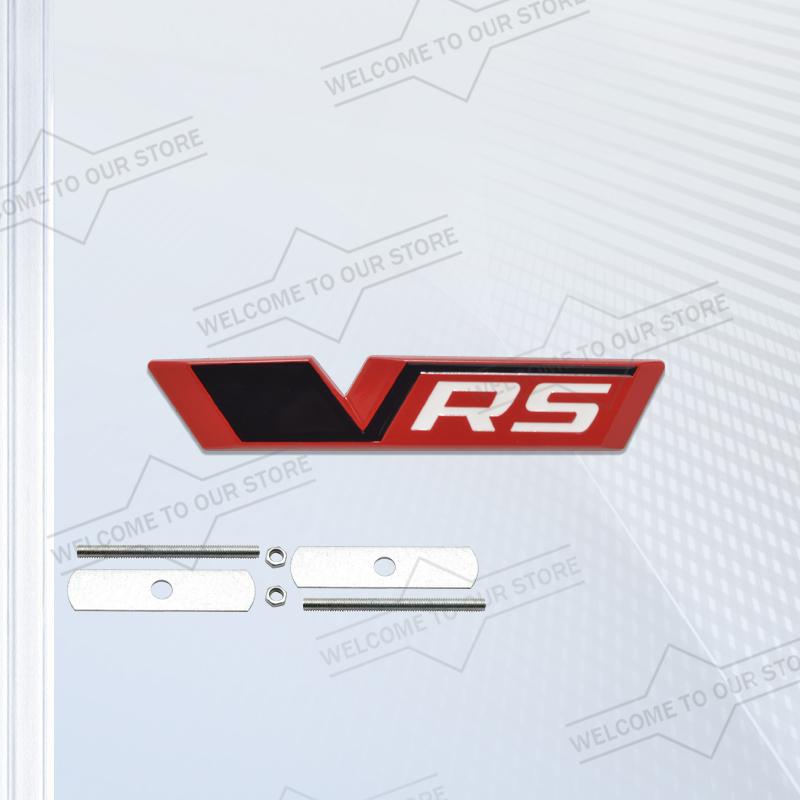 xnapd1 Car Styling New VRS Emblem Body Trunk 3D Metal Grille Badge Stickers Decal For Octavia Enyaq RS Elroq Kushaq Citigo Superb Scala