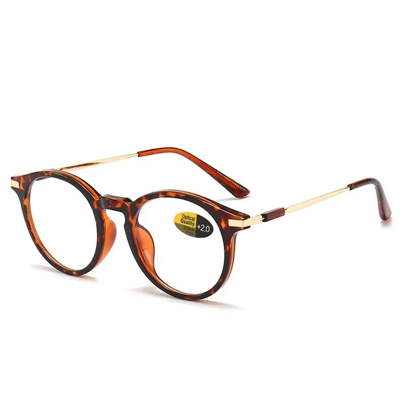 Fashion  Anti Blue Light Glasses Round Reading Glasses Presbyopic Eyeglasses Vision Care +0.00~+4.00 13colors Women Elderly