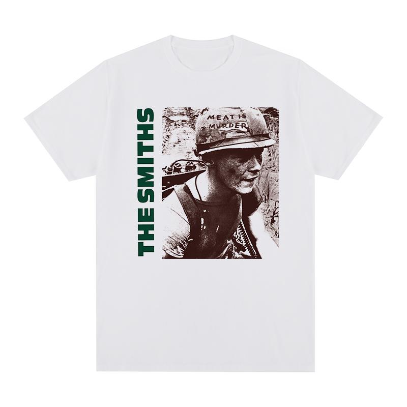 The Smiths Meat Is Murder Morrissey Marr 1985 Punk Rock Band Vintage T-shirt Cotton Men T Shirt New TEE TSHIRT Womens Tops