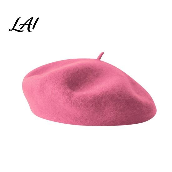 Casual Street Leisure Wear Women French Beret Hat Wool Blend Artist Retro Warm Gift for Her Painter Cap Solid Color Cozy Autumn Winter Elegant