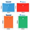 A5 & A7 Clear Snap Button and Velcro File Bags for Documents, Receipts, Horizontal & Vertical Storage.