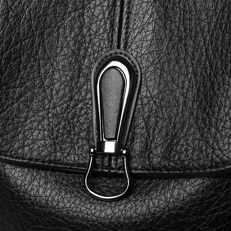 Vintage Backpack Women's PU Backpack Large Capacity Multifunctional Shoulder Bag