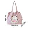 Versatile Sheep Printed Tote Bag Large Capacity Lightweight Shoulder Bag Handbag for Women Students Commuting Daily Use